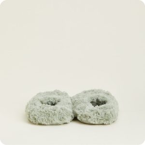 Curly Sage Green Slippers Warmies®