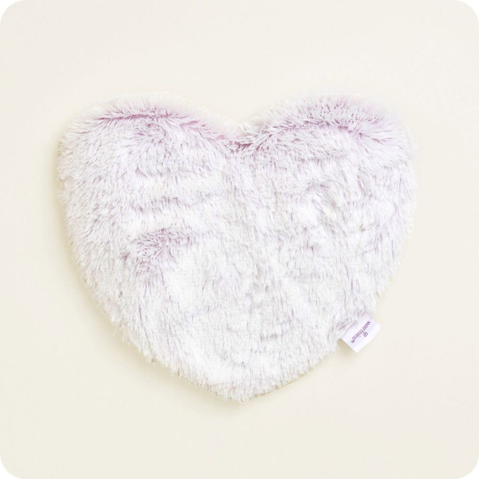 Marshmallow Lavender Heart Heat Pad Warmies